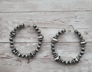 Authentic African Beads Hoops #2