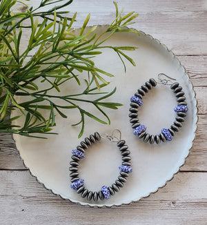 Authentic African Bead Hoops