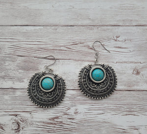 Turquoise Mosaic Earrings