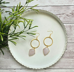 Rose Quartz Earrings