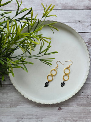 Black Cactus Earrings Style #1