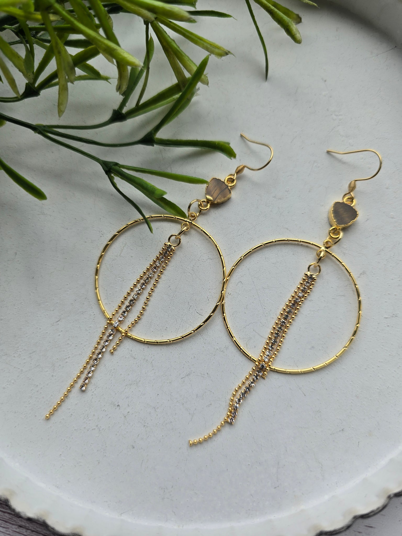 Tigers Eye Earrings