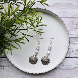 Floral Concho Earrings